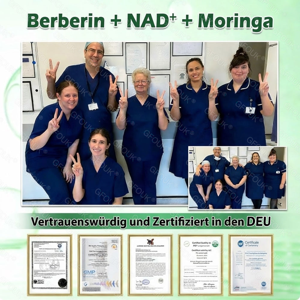 🇩🇪Offizieller Shop | 💕 GFOUK® Moringa Berberinex NAD+ 10-in-1 Nano-Mikronadel-Patch (Nur einmal täglich, sichtbare Veränderungen in 7 Tagen) ✅ Für Übergewicht, lockere Haut, Diabetes, Schlafapnoe, Gelenkprobleme und mehr