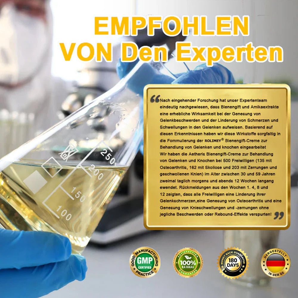 🥰 Offizieller Shop: Rolimey® Bienengift-Schmerzlinderungs Knochenheilungs Creme 👨‍⚕️(Reduzierung von Gelenkschwellungen, Schmerzen, Steifheit, Rötungen, Wärme, Muskelkater und Gelenkmüdigkeit)