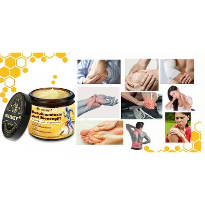 🥰 Offizieller Shop: Rolimey® Bienengift-Schmerzlinderungs Knochenheilungs Creme 👨‍⚕️(Reduzierung von Gelenkschwellungen, Schmerzen, Steifheit, Rötungen, Wärme, Muskelkater und Gelenkmüdigkeit)