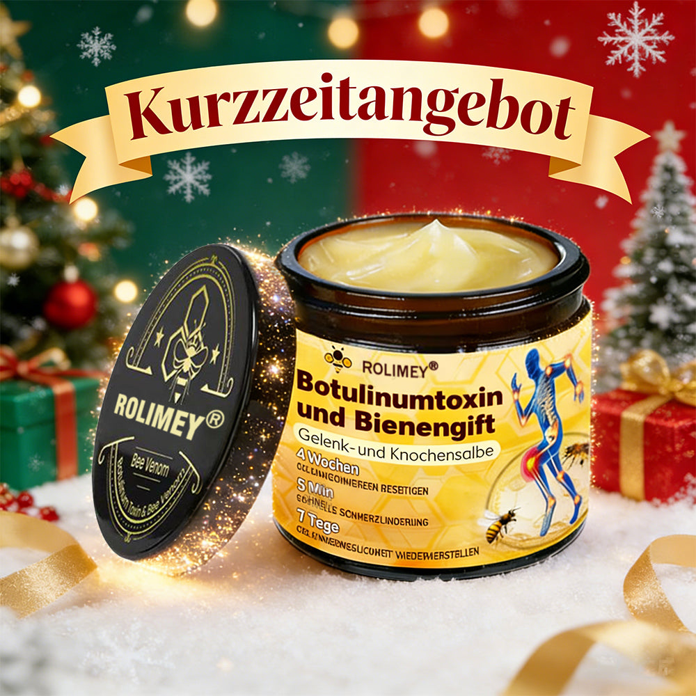 🥰 Offizieller Shop: Rolimey® Bienengift-Schmerzlinderungs Knochenheilungs Creme 👨‍⚕️(Reduzierung von Gelenkschwellungen, Schmerzen, Steifheit, Rötungen, Wärme, Muskelkater und Gelenkmüdigkeit)
