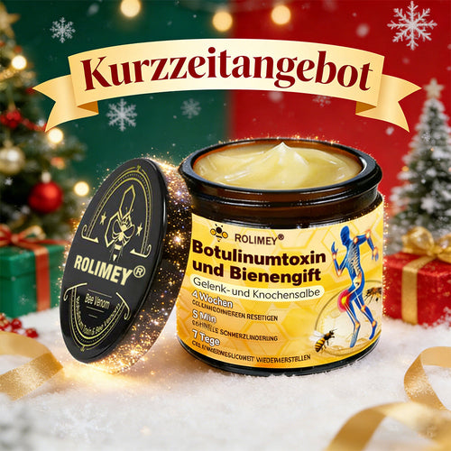 🥰 Offizieller Shop: Rolimey® Bienengift-Schmerzlinderungs Knochenheilungs Creme 👨‍⚕️(Reduzierung von Gelenkschwellungen, Schmerzen, Steifheit, Rötungen, Wärme, Muskelkater und Gelenkmüdigkeit)