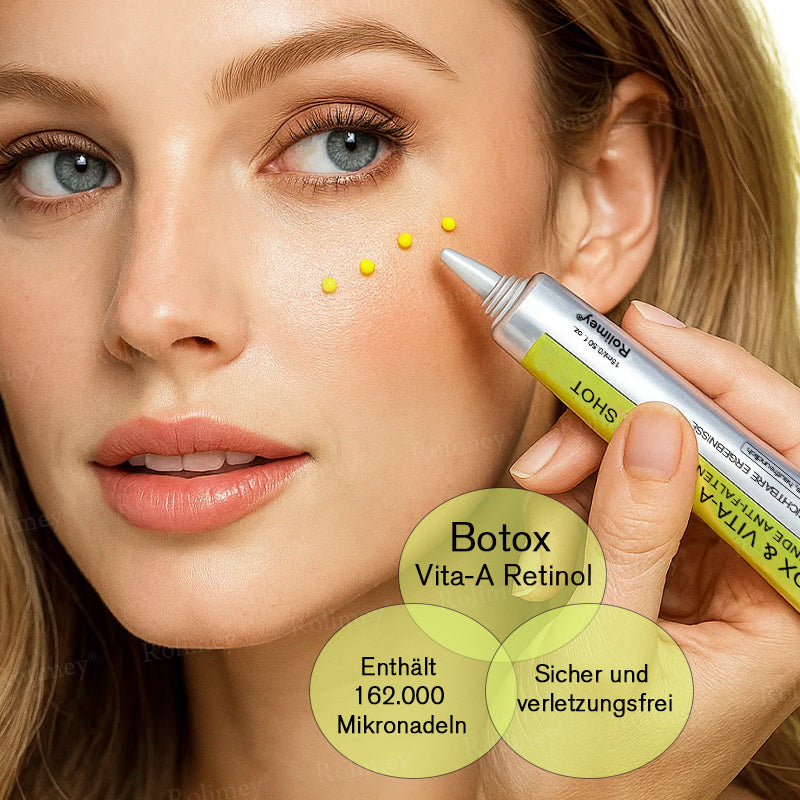 🛡️Jetzt jugendliche Haut zurückgewinnen Rolimey® Botox & Vita-A Retinol Shot Falten-Lift Straffungscreme
