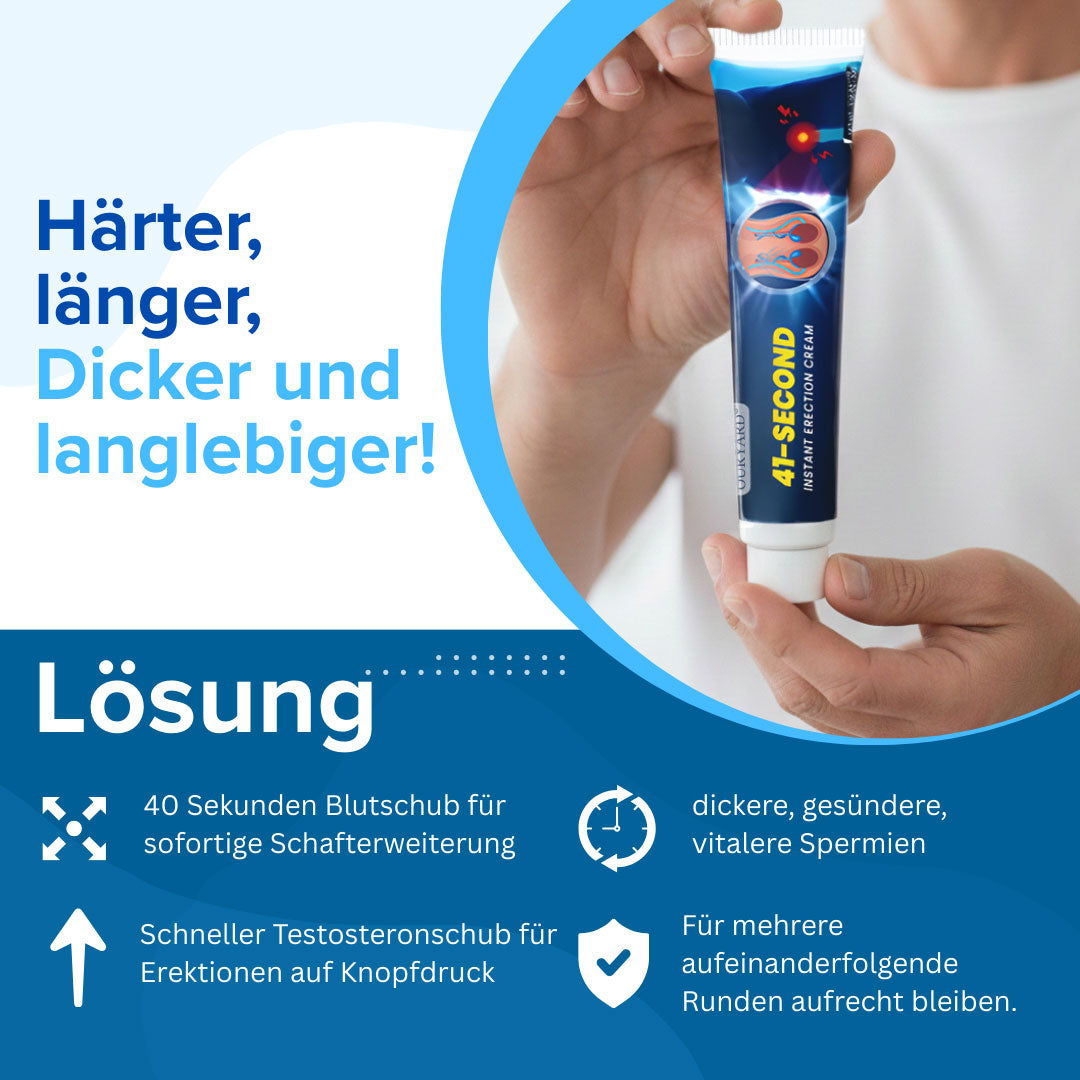 ⚡⚡𝗢𝘂𝗿𝗹𝘆𝗮𝗿𝗱™ 41-Sekunden-Creme für sofortige Erektion 🚀 In 41 s einsatzbereit – 4 h Vollgas