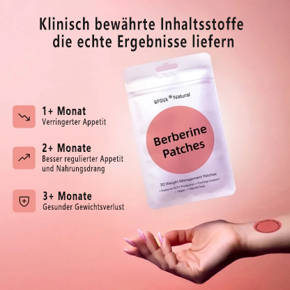 🍒 Berberin-Patch für Gewichtsmanagement: Zügeln Sie Ihren Appetit, gewinnen Sie neue Energie und finden Sie zu mehr innerer Balance – auf natürliche Weise.