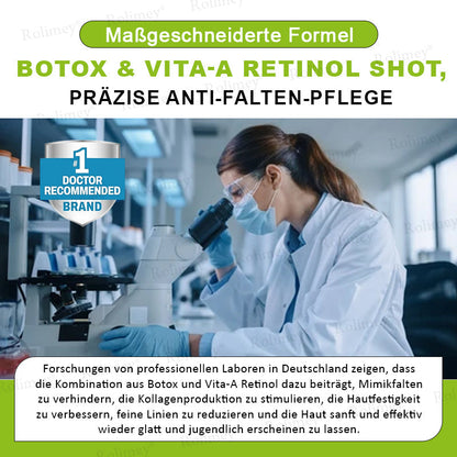 🛡️Jetzt jugendliche Haut zurückgewinnen Rolimey® Botox & Vita-A Retinol Shot Falten-Lift Straffungscreme